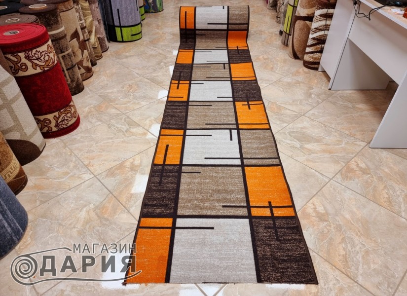 Мокетена пътека ERIKA 8010 beige/orange